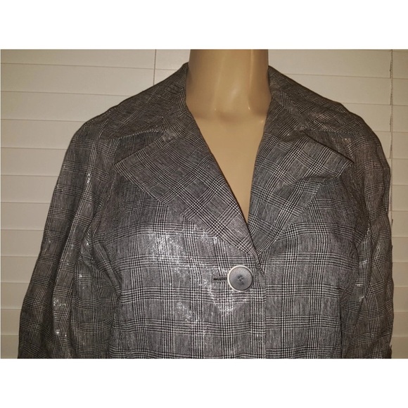 Jones New York Collection Linen 3/4 Sleeve Blazer Size 4 classy - Picture 2 of 6